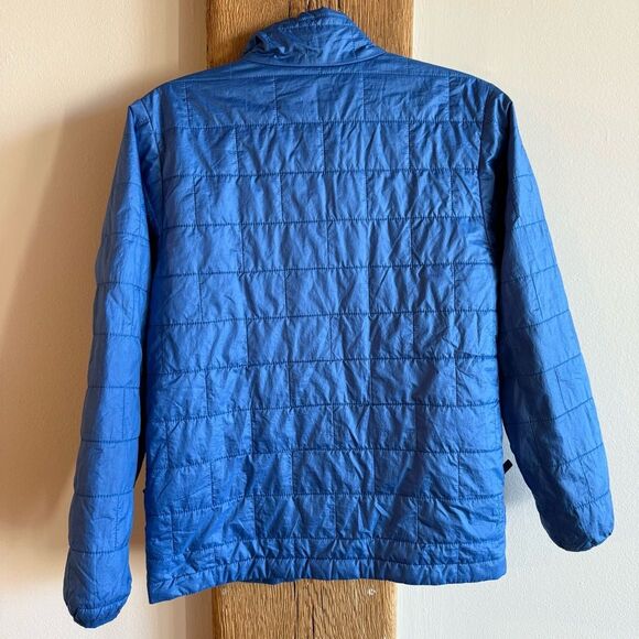 PATAGONIA Kids Nano Puff Brick Quilted Passage Blue Full Zip Jacket Sz 14 - Picture 7 of 7